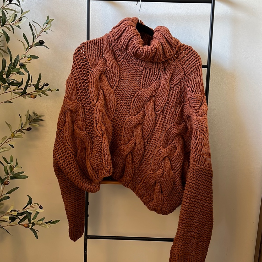 VICI Chunky Knit Turtleneck Sweater!
